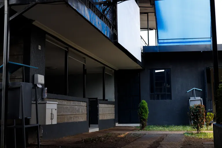 Covered walkway exterior