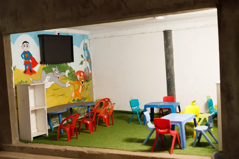 Indoor kids room